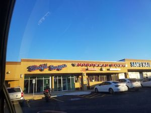 Outside at Blissful Burgers in San Antonio