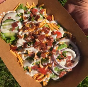 Side Salad at Blissful Burgers in San Antonio