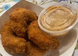 Shrimp nuggets  at Loving Hut in Huntington Beach