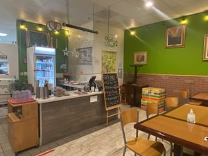 Inside  at Loving Hut in Huntington Beach