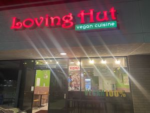 Outside  at Loving Hut in Huntington Beach