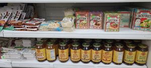 Vegan meats and tofu at Sahara Mart - downtown in Bloomington