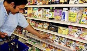 Lots of shelf stable items at Sahara Mart - downtown in Bloomington