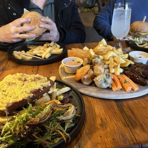 Vegan Snack Platter, Burgers & Parmis  at The Mayfair   in Sandy Bay