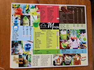 Menu at Health Me Cafe  in Prachuap Khiri Khan