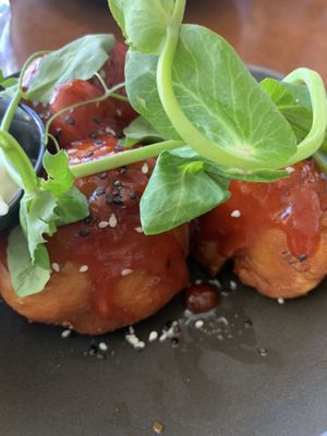Buffalos cauliflower wings. Sooo good! at The Green Edge Cafe and Store in Windsor