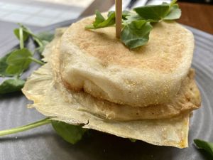 Egg muffin - a tasty thumbs up at The Green Edge Cafe and Store in Windsor