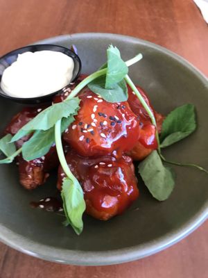 Buffalo cauliflower wings at The Green Edge Cafe and Store in Windsor
