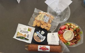 vegan groceries + pre made salad!   at The Green Edge Cafe and Store in Windsor