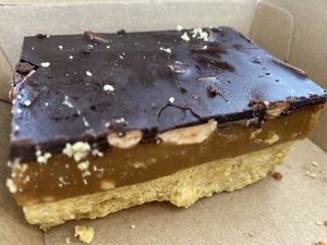 Snickers slice - Divine!  at The Green Edge Cafe and Store in Windsor