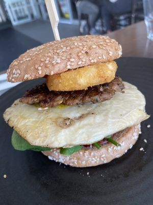 Mocmuffin (made gf)  at The Green Edge Cafe and Store in Windsor