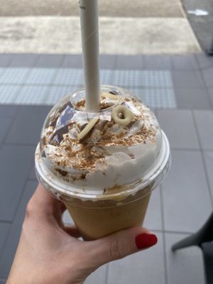 Gingerbread Frappe  at The Green Edge Cafe and Store in Windsor