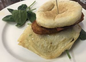 Breakfast muffin   at The Green Edge Cafe and Store in Windsor