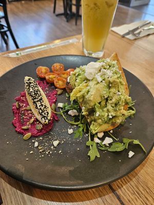 Avo toast at The Green Edge Cafe and Store in Windsor
