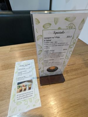  café specials at The Green Edge Cafe and Store in Windsor