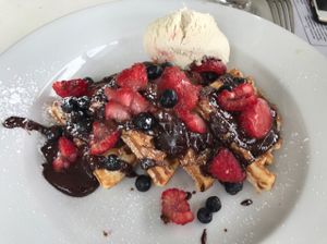  waffles! at The Green Edge Cafe and Store in Windsor