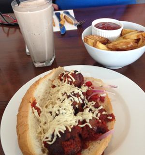 'Meatball sub'  at The Green Edge Cafe and Store in Windsor