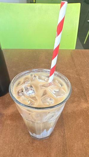 Protein ice latte - they didn’t mix it  at The Green Edge Cafe and Store in Windsor