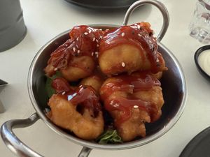 Cauliflower wings  at The Green Edge Cafe and Store in Windsor