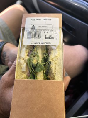 Egg salad sandwich   at The Green Edge Cafe and Store in Windsor