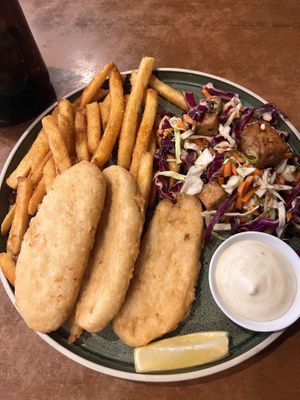Fish and chip with side salad of choice special   at The Green Edge Cafe and Store in Windsor