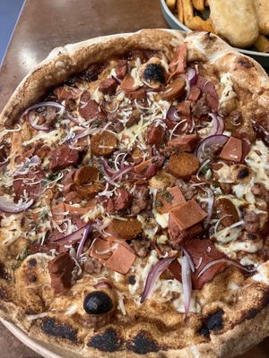 Animal lovers pizza   at The Green Edge Cafe and Store in Windsor