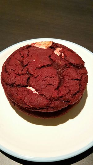 Red velvet biscuit with marshmallow filling😍 at The Green Edge Cafe and Store in Windsor