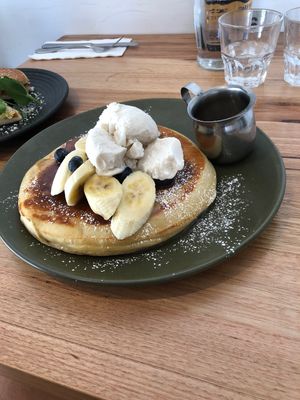 Pancakes (Nutterscotch)  at The Green Edge Cafe and Store in Windsor