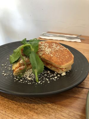 Ham, Cheese & Tomato Toastie at The Green Edge Cafe and Store in Windsor