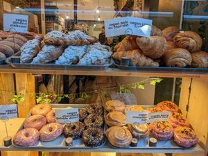 Vegan pastries at Down to Earth Coffee in Brighton