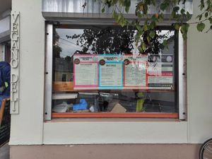 Outside at Vegano  in Galway