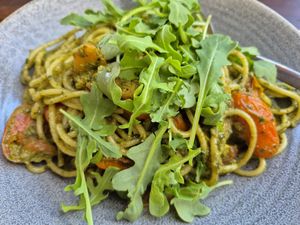 Vegan pesto pasta - meal of the day at Settlers Tavern in Margaret River