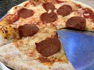 Personal pepperoni pizza  at Pizza Cave in Jacksonville