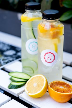 Fusion water for stress & good mood at Rukkola in Budapest