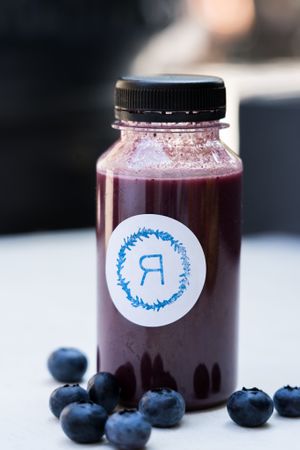 Smoothie with oat milk at Rukkola in Budapest