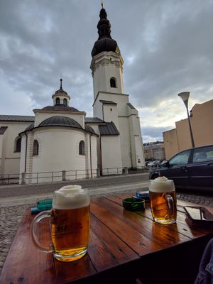 Outdoor seating area view at Chillout Bar in Ostrava