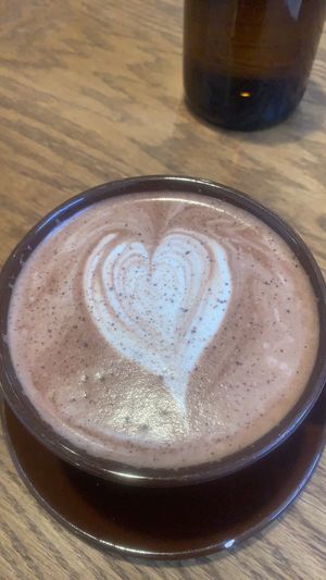 Hot Chocolate with oat milk at Simpleton Cafe in Sacramento
