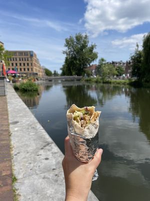 such a treat!  at Helin's Döner in Amsterdam