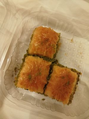 Unbelievable vegan baklava, undistinguishable from regular and absolutely divine! at Helin's Döner in Amsterdam