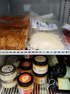 Vegan mozzarella and spreads. Photo by: AVENA, Trgovina za zdravo življenje - Ptuj on Facebook at Avena in Ptuj