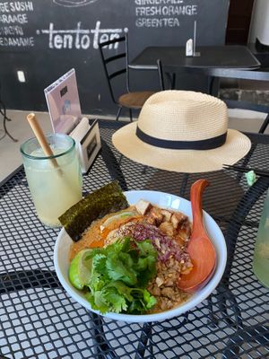Spicy sesame-based ramen at Vegan Ramen Mei in Puerto Vallarta