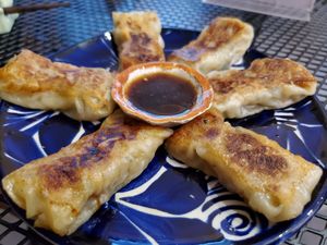 Gyoza at Vegan Ramen Mei in Puerto Vallarta