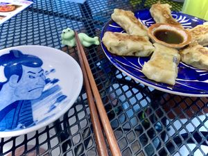 Gyoza at Vegan Ramen Mei in Puerto Vallarta