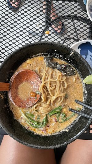 Spicy Shoyu Ramen at Vegan Ramen Mei in Puerto Vallarta
