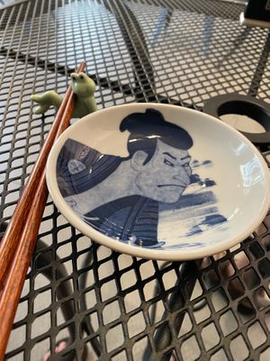 My lil chopstick helper  at Vegan Ramen Mei in Puerto Vallarta