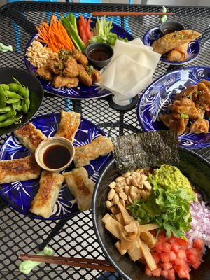 Japanese vegan dish  at Vegan Ramen Mei in Puerto Vallarta