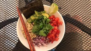 Shibuya mazemen at Vegan Ramen Mei in Puerto Vallarta
