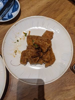 Sesame chicken at Vegan Ramen Mei in Puerto Vallarta