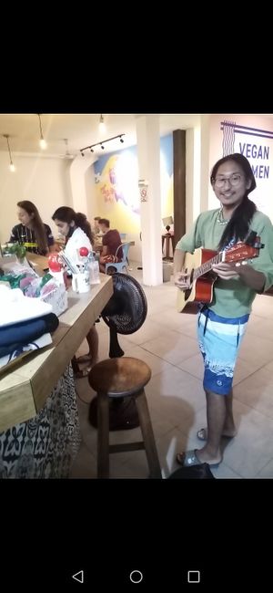 My friend Taku lives in hostel above:) at Vegan Ramen Mei in Puerto Vallarta