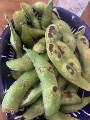 Edamame  at Vegan Ramen Mei in Puerto Vallarta